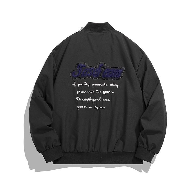 Podzimní a zimní bunda Pánská bunda Plus Sametová vycpaná bunda Tooling Jacket Volný kabát Velká kapsa Letecký oblek Pánská baseballová uniforma