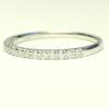 Haute platine Platinum 950 Half Eternity Ring with Diamonds Japanese size pureté 0.2ct (ra-smtt-di, 16)