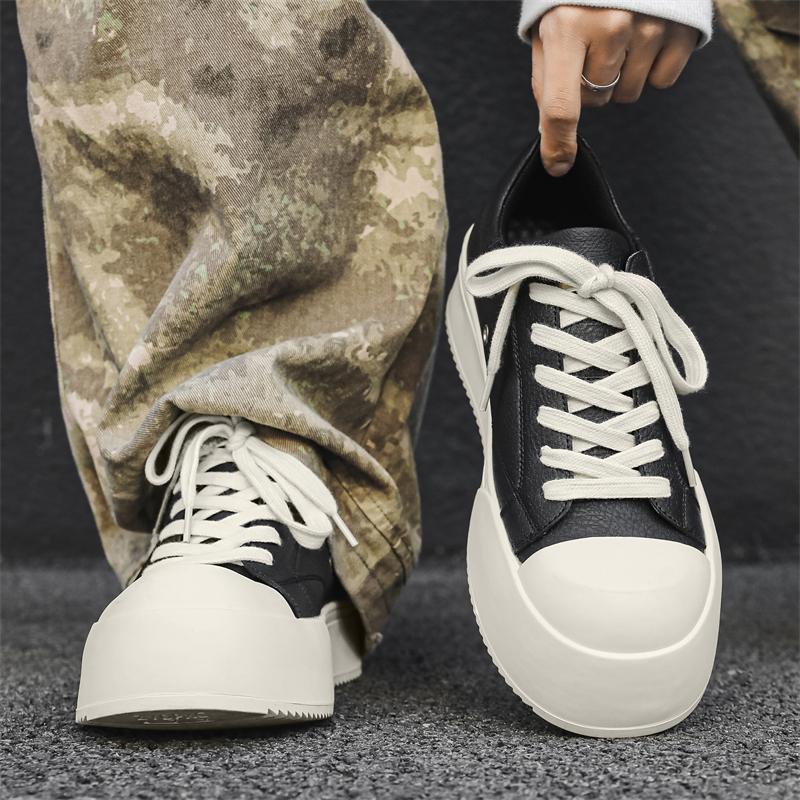 Leather Shoes For Man Genuine Leather Big Size Shoes High Quality Designer Formal Platform Casual Shoes Business