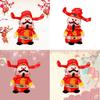 Lucky Charm Figurine For Spring Festival Wealth God Decoration For Hotel Mall Storefront Sewn With Sand Foam And Stuffed Toy Material