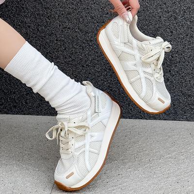 Atmungsaktive Mesh Forrest Gump Schuhe Neue bequeme flache Freizeitschuhe für Frühling und Herbst