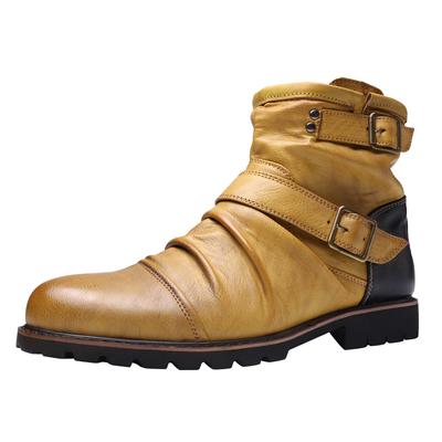 Herren Winter Leder Herren Stiefeletten Outdoor Freizeitschuhe Leicht Designer Herren Warme Arbeitsstiefel Klassische Handgefertigte Stiefel 2024