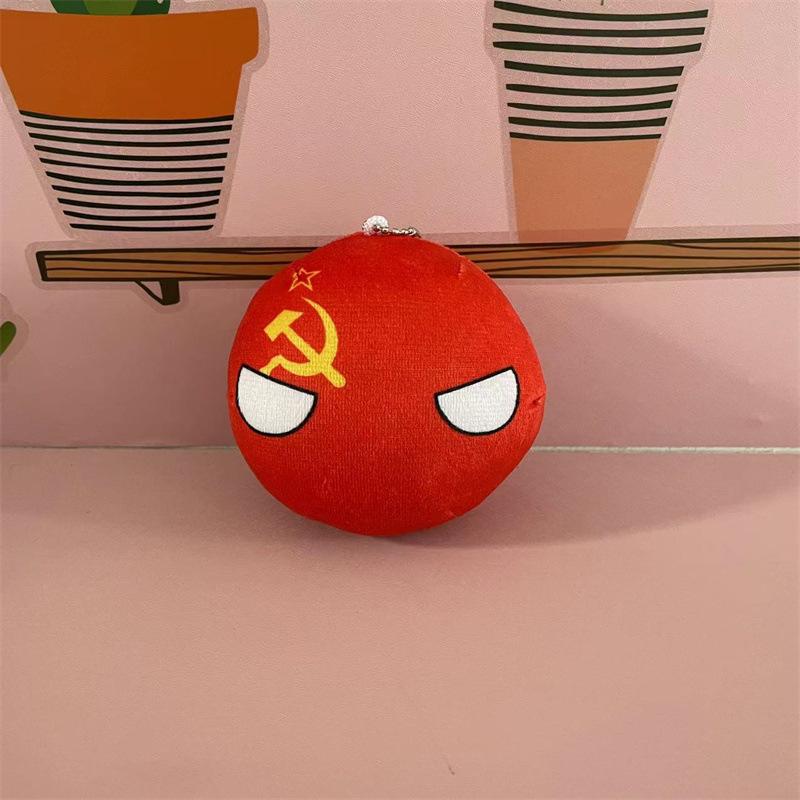 

10см Плюшева іграшка Polandball Мексика Україна Німеччина Countryball Наповнена лялька Підвіска Прикраса для дому 10cm