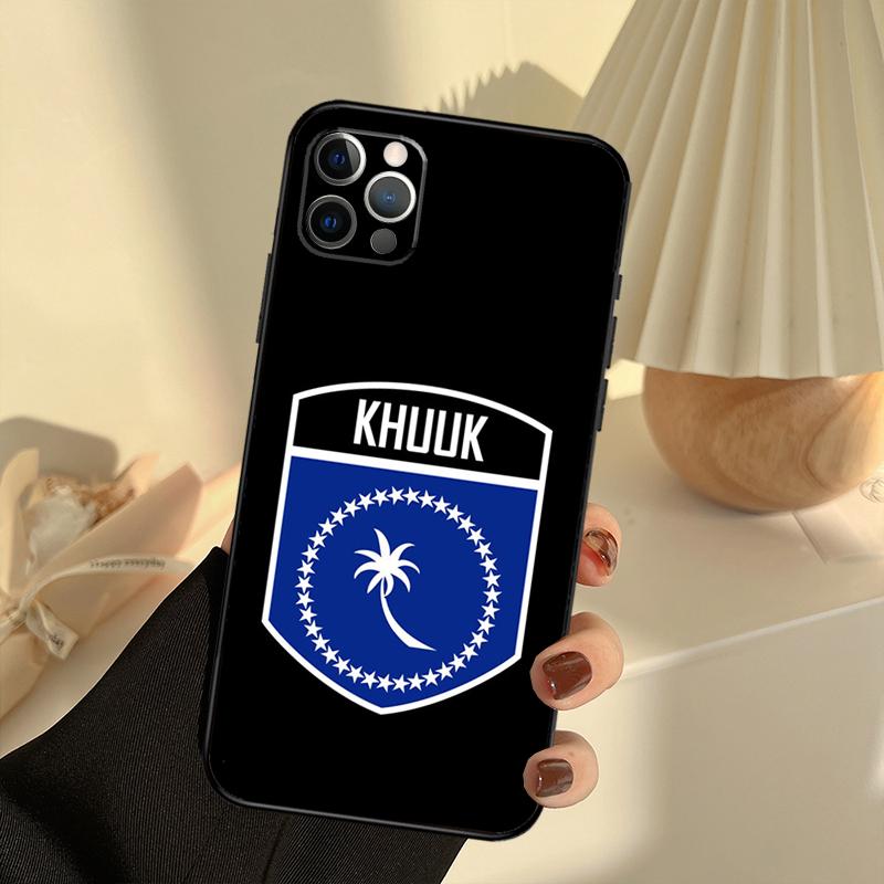 Chuuk Chuukese Pride 691 Phone Case For iPhone 15 14 13 12 11 16 17 Pro Max 13 mini 15 16 Plus 16e 17 Air Cover Funda iPhone 11Pro MAX