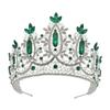 Baroque European and American Beauty Pageant Bridal Crown Tiara Alloy Electroplated Crystal Wedding Headband Crown