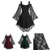 Atemberaubendes Vintage Mittelalter-Partykleid für Damen mit großem Schwingrock, perfekt für Cosplay und Halloween