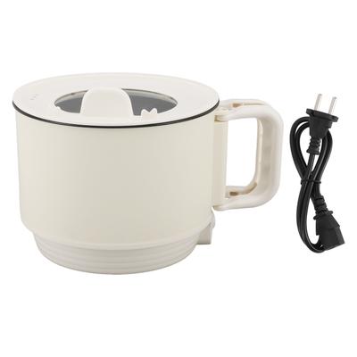 Electric Hot Pot 1.8L 600W 2 Gear Portable Non Stick Mini Multifunctional Cooker with Handle for
