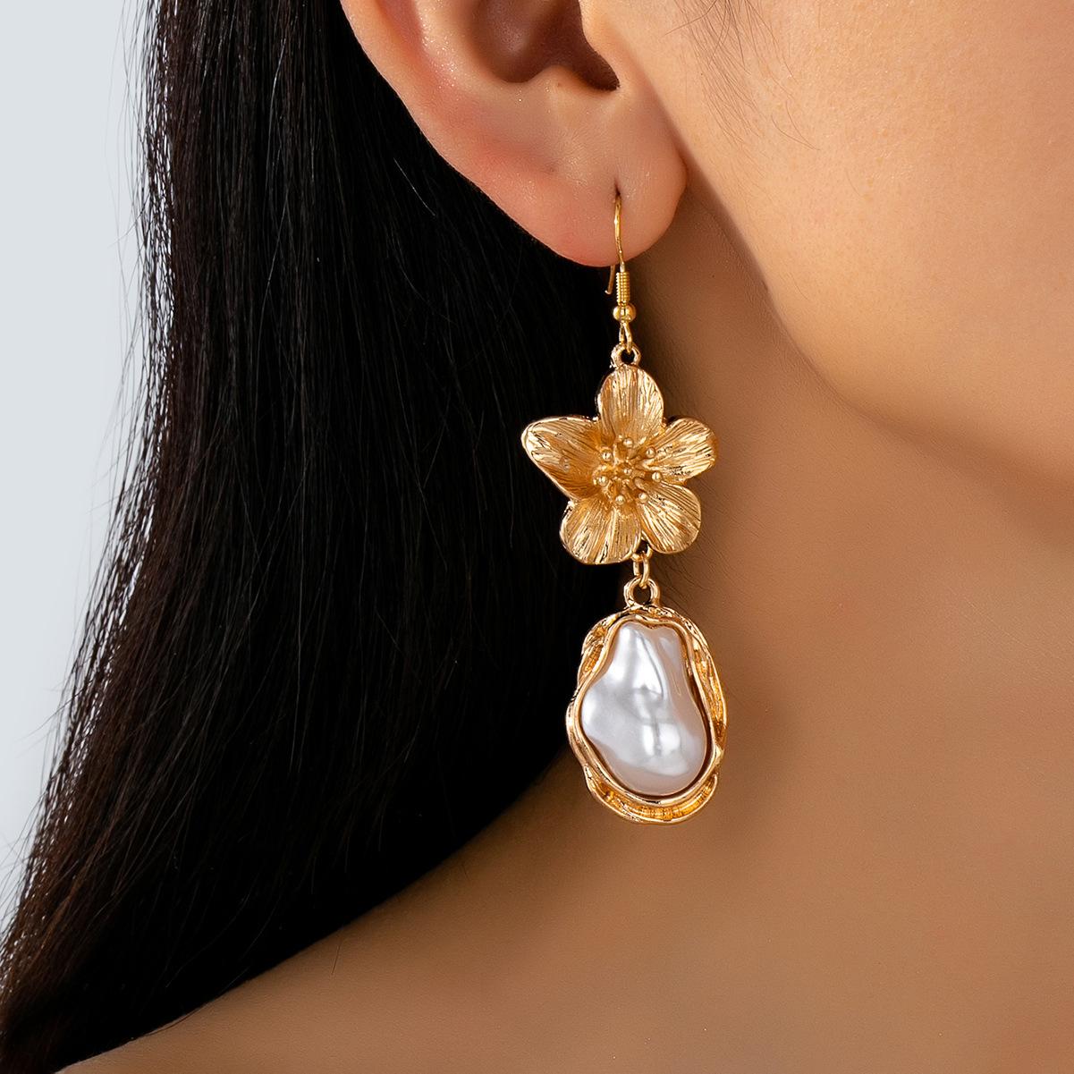 

Модні сережки-краплі для жіночих прикрас золотий