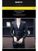 Ανδρικό Στενή Γραμμή Business Casual Δερμάτινο Μπουφάν PU - Μαύρο, Έκδοση Άνοιξη/Φθινόπωρο