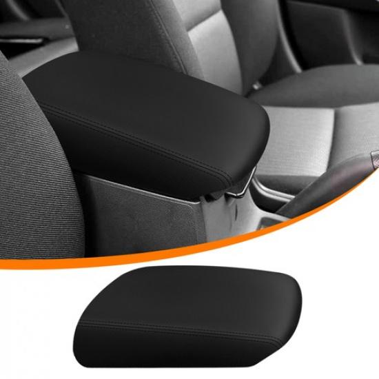 Synthetic Leather Black Stitch Center Console Lid Cover For Mazda 3 Axela 06-12