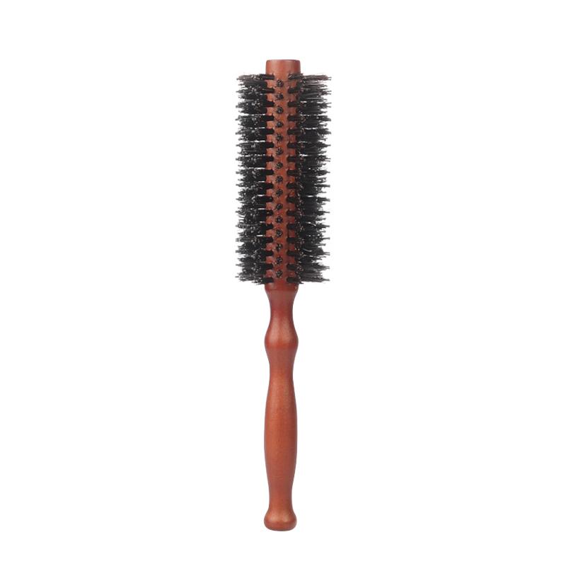 6 Tipi Pettine per Capelli Ricci Strumenti per Parrucchieri Styling Manico in Legno Setole Spazzole Rotanti