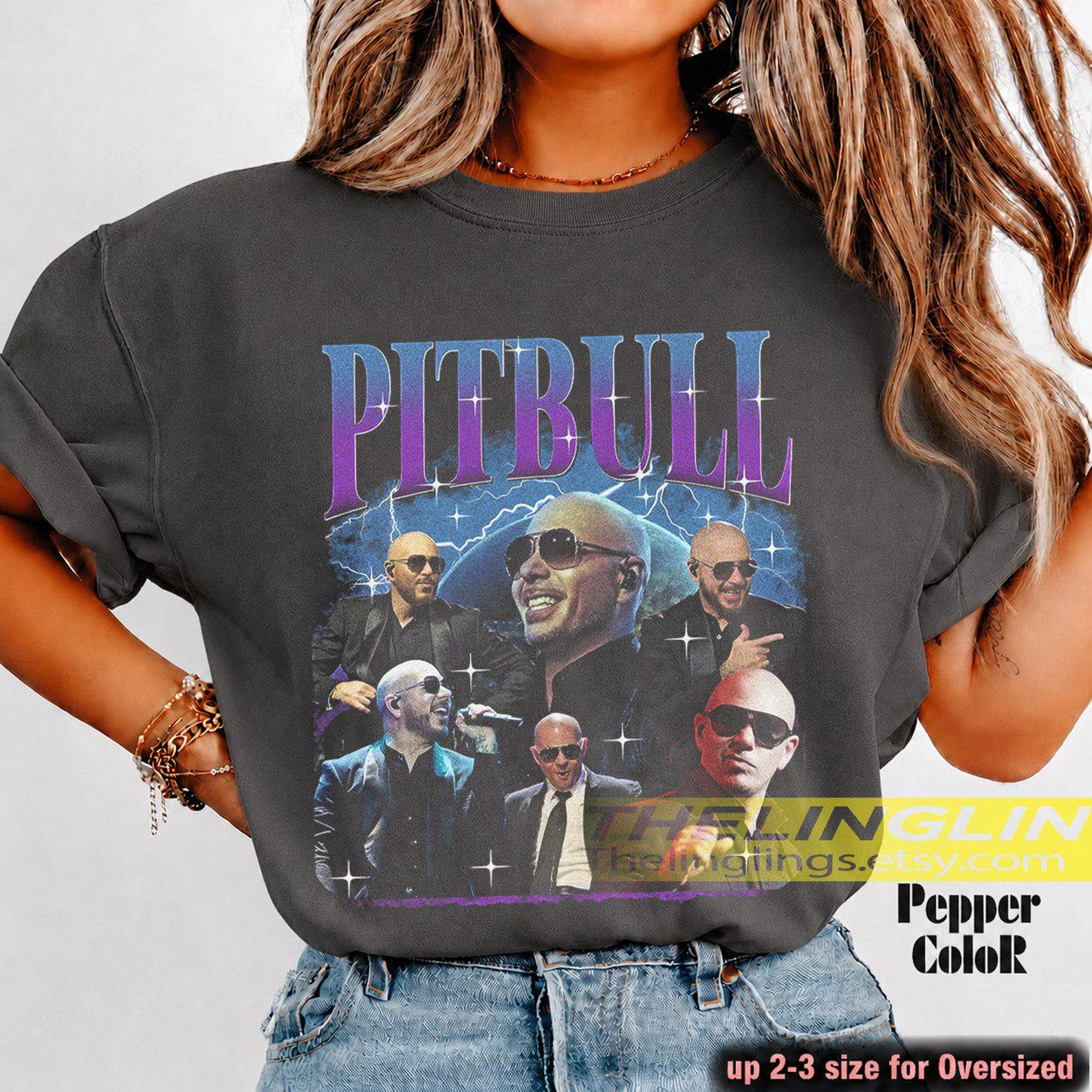 Pitbull Mr Worldwide Singer T-Shirt, Music Fan Tee, Lover Gift, Graphic Tee, ConcerT-Shirt RZ 2XL