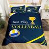 Volleyball Sport Bedding Set Sports Theme Duvet Cover King Queen Watercolor Volleyball Comforter Cover Ball Game Quilt Cover