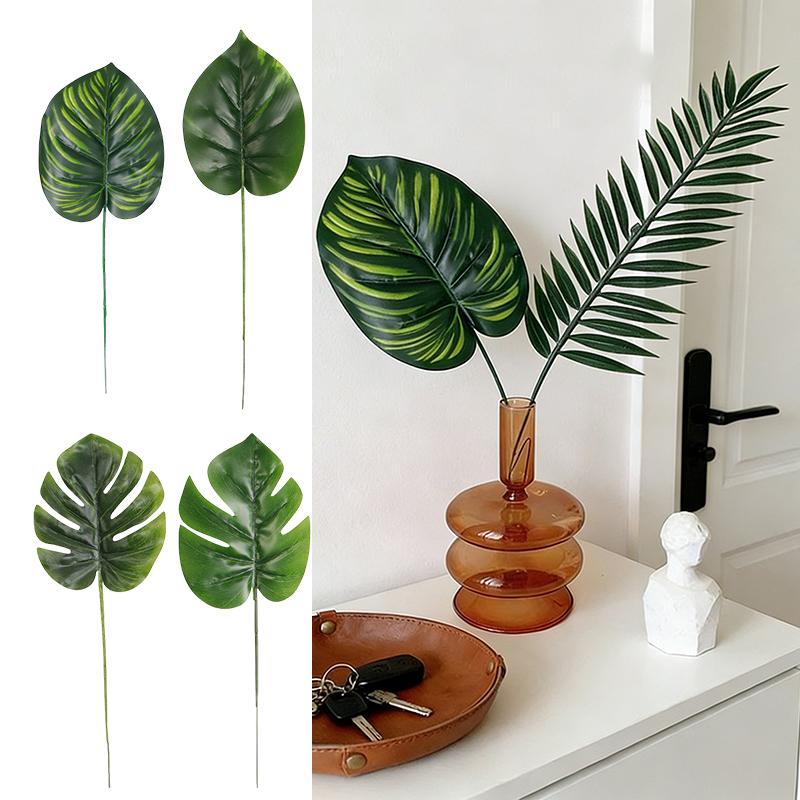 Artificial Monstera Deliciosa Leaf Artificial Flowers Artificial Plant Home Decor Outdoor Decor and Accessories Table Decor