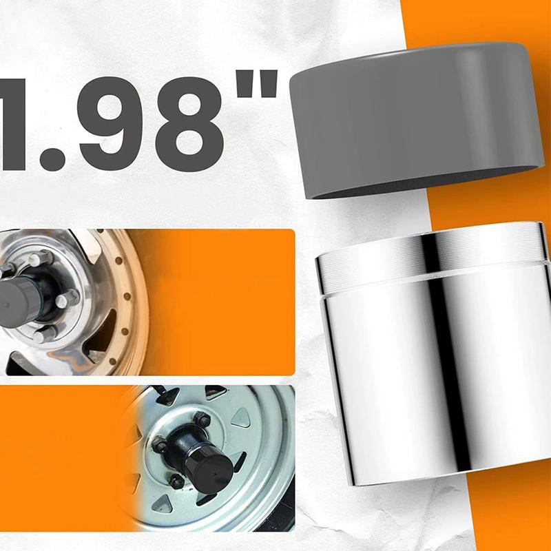 2 Stück Gummikappe 1,98 Zoll Staubschutz Radnabenabdeckung Auto Ersatz für Anhänger Boot Lager Schutz Abdeckungen Staubdicht