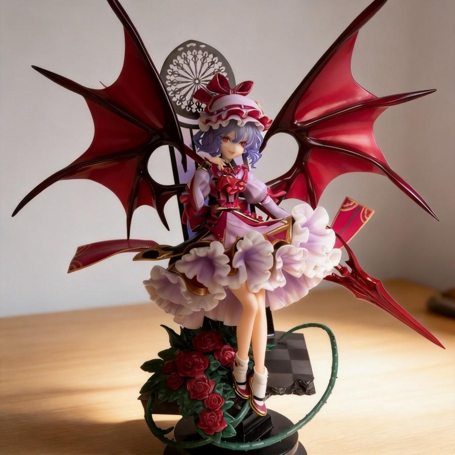 Remilia Scarlet Figure Touhou Project Scarlet Devil Anime Character Collectible Model Decoration 29cm