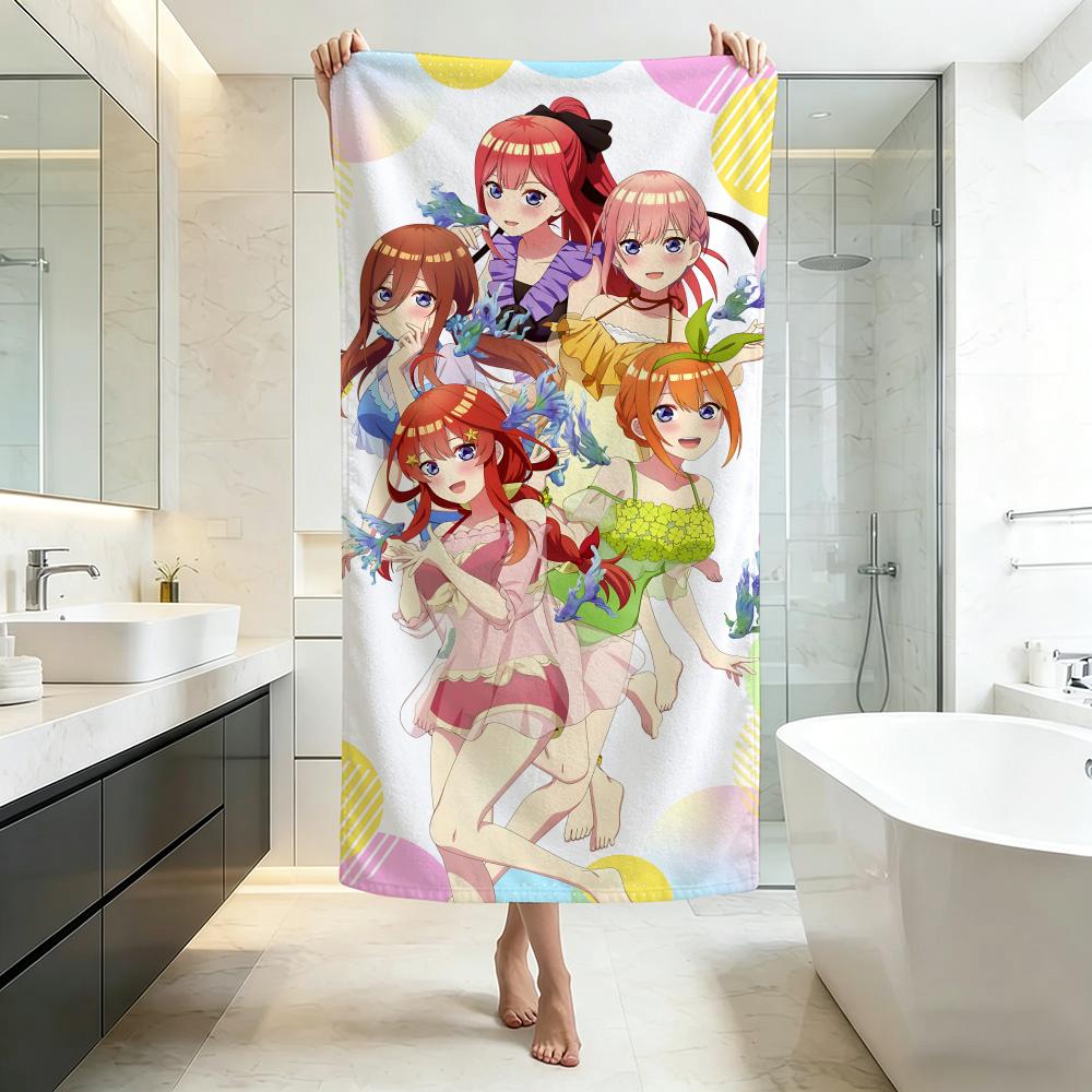 Cute-The Quintessential QuintupletsS Towel Five-Star Hotel Quality Eco-Friendly Ultra Soft Thick Towels & Beach Towels