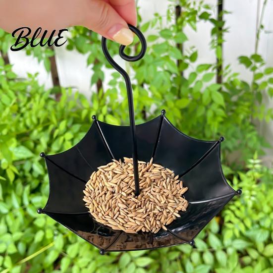 Decorative Bird Feeder Umbrella Outdoor Hanging Open for Balcony Garden Backyard