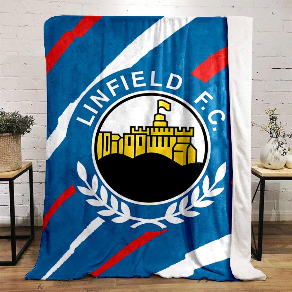 Linfield F.C. Logo Blanket for all seasons blanket lunch break throw gift