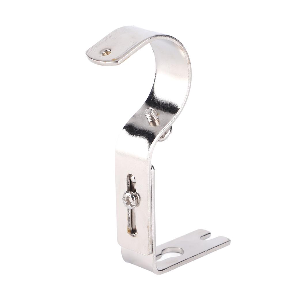 3Pcs Curtain Rod Bracket Adjustable Heavy Duty Curtain Rod Wall Bracket Hooks with Installation