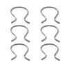 Horseshoe Clips Plastic Right Sliver Zinc Plated 2288