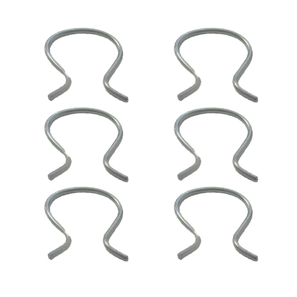 Horseshoe Clips Plastic Right Sliver Zinc Plated 2288