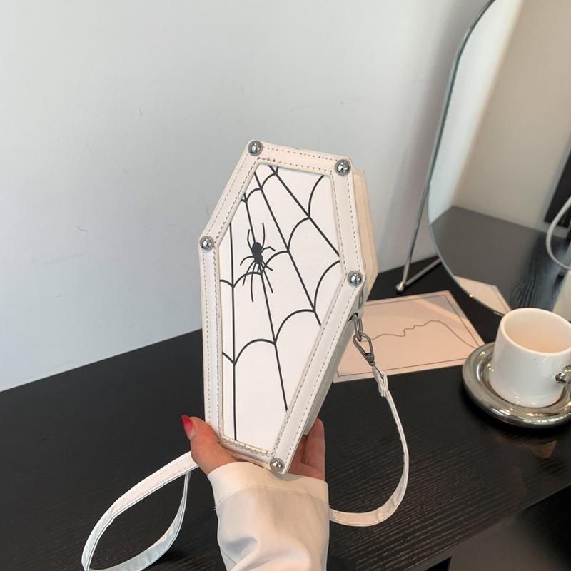 Кошелек-паук на Хэллоуин маленькая сумка через плечо модная сумка для аксессуаров на Хэллоуин белый 1298₽