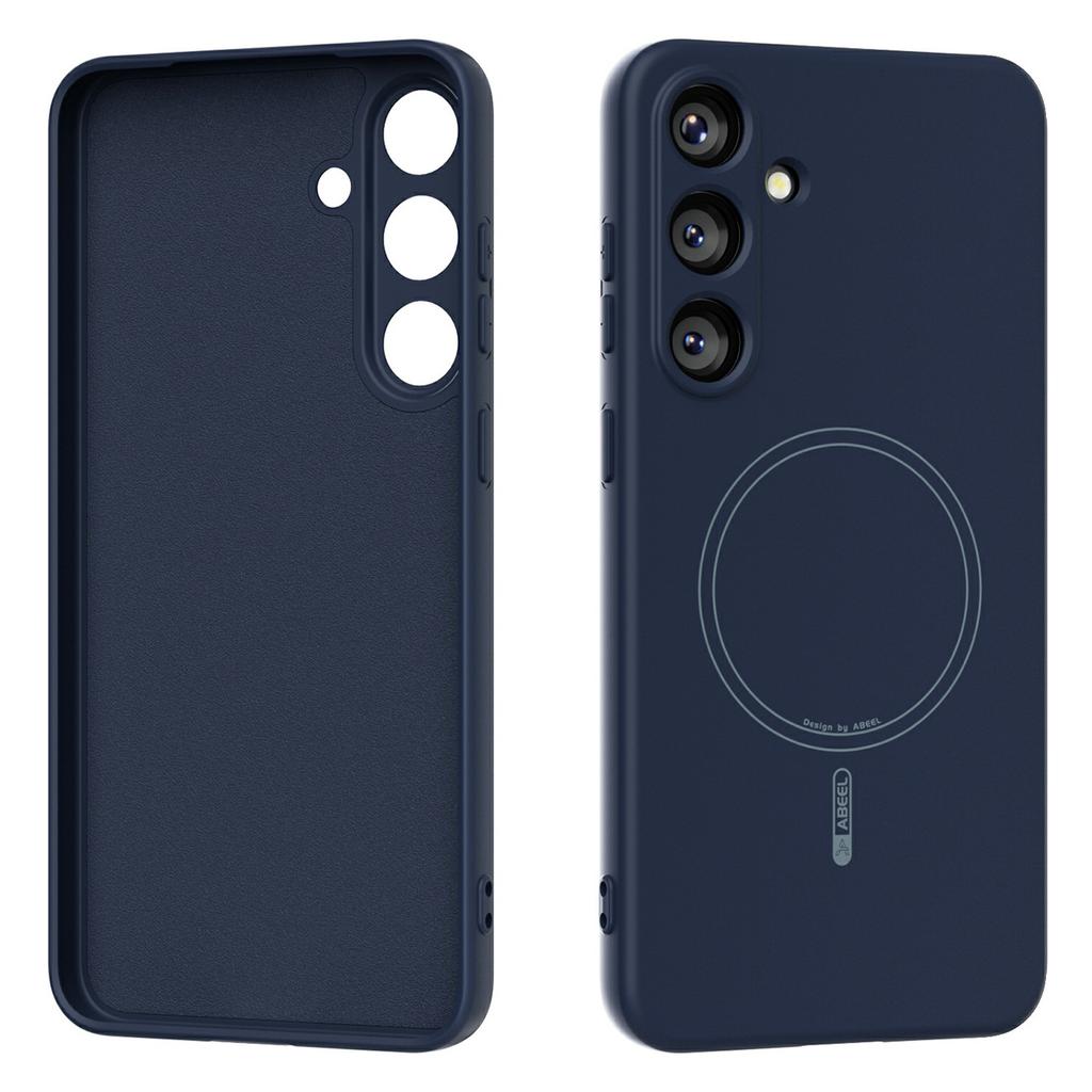 ABEEL For Samsung Galaxy S25 Magnetic Case Skin Touch Liquid Silicone Phone Back Cover