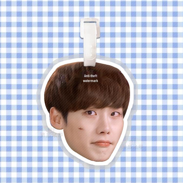Lee Jong Suk Luggage Tag Backpack Charm Pendant Ornament