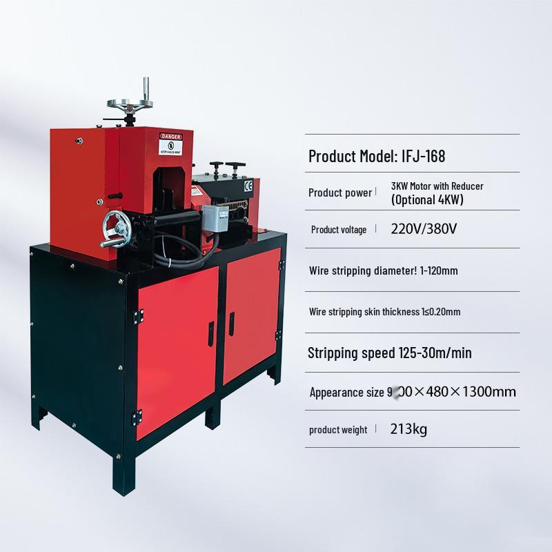 Dual-Blade Automatic Wire Stripping Machine for Multi-Core Copper Wires