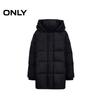 ONLY Women's 90% White Duck Down Mid-Length Hooded Puffer Jacket