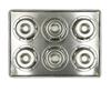 Matsunaga Manufacturing Co., Ltd. Silicone-Coated Silver Savarin Baking Sheets (6 Pieces)
