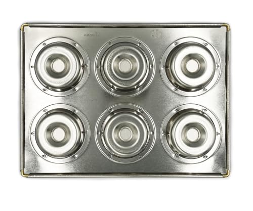 Matsunaga Manufacturing Co., Ltd. Silicone-Coated Silver Savarin Baking Sheets (6 Pieces)