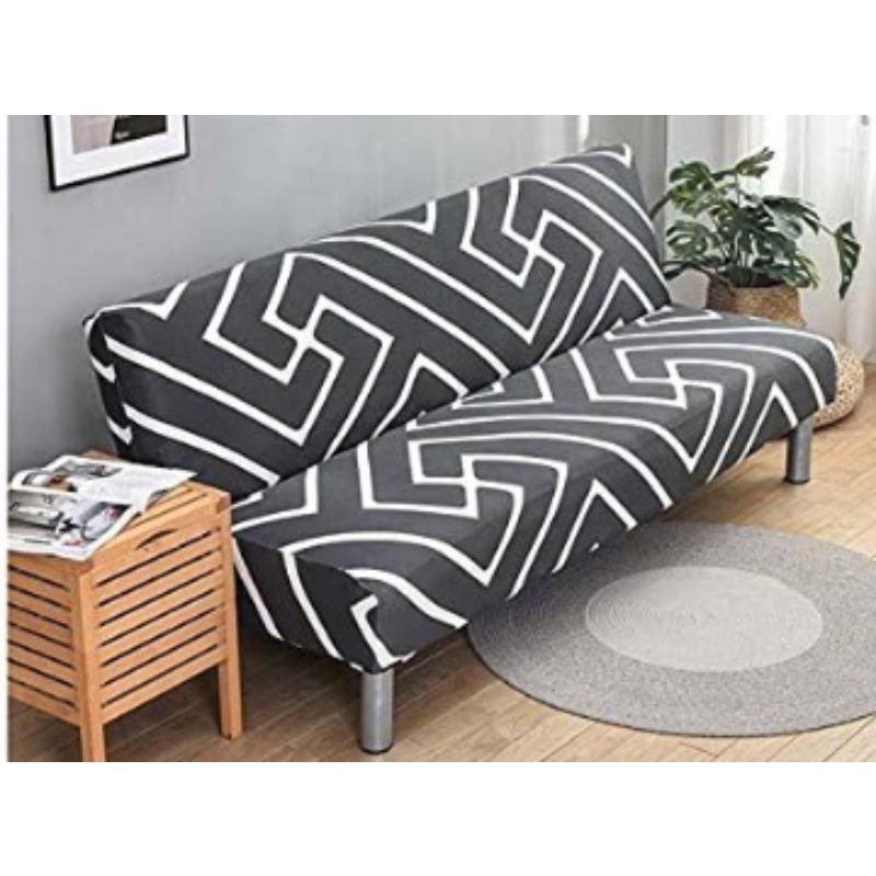 Stretch Folding Sofa Bed Cover Four Seasons Fabric Sofa Cover Full Covered All-Inclusive Double Three-Person Gloves without Support
