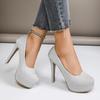 Fashion Women Pumps Stiletto Sexy High Heels Women 2025 New Spring Summer Casual Plus Size Pumps Platform Wedding Shoes Zapatos De Mujer