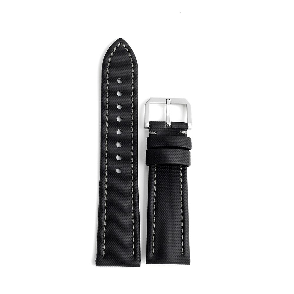 Cinturino Impermeabile in Tela Cerata 18mm 19mm 20mm 21mm 22mm 23mm 24mm con Rilascio Rapido per Orologi Omega Blancpain Seiko Subacquei