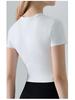 Spring Summer Women's Quick-Dry Short Sleeve Round Neck Yoga & Fitness Top