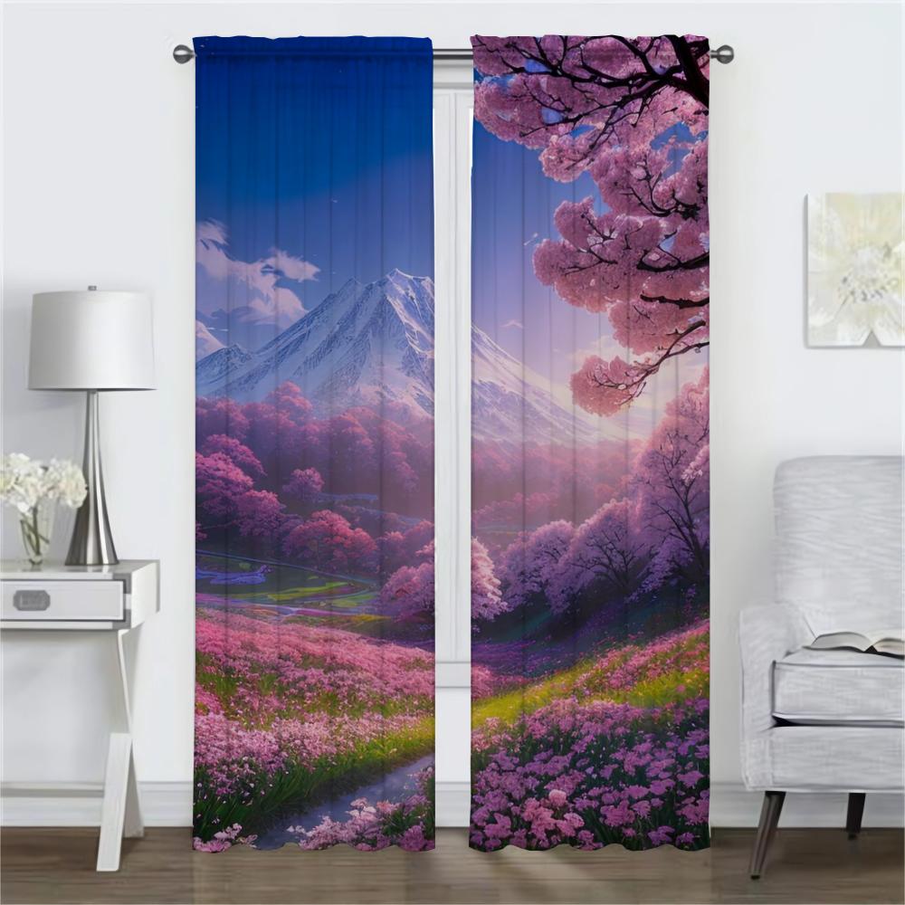 Baumvorhänge für Schlafzimmer Mückenschutzvorhänge 2 Stück Verdunkelungsvorhang Wohnzimmer Vorhang Halloween Dekoration Raumteiler