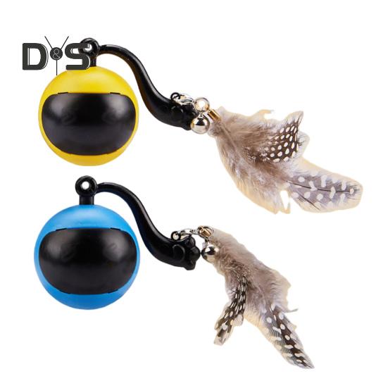 Interactive Cat Toy Rechargeable Automatic Cat Toy Ball with Remote Control Motion Activated Self Rolling Ball for Indoor Cat