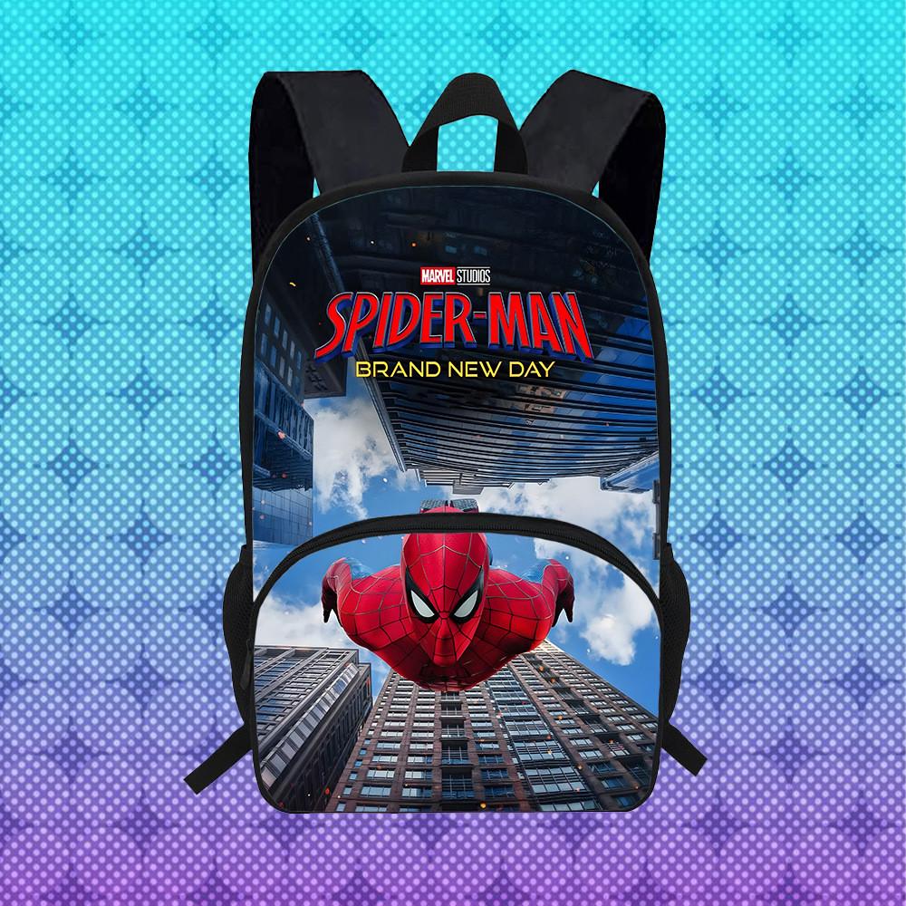 Spider Man Brand New Day Student Backpack With Breathable Oxford Fabric For School Use