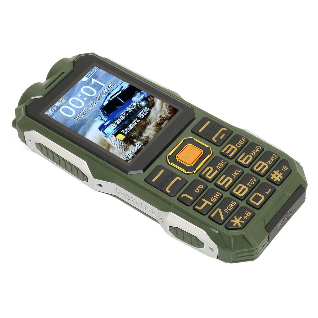 2G Unlocked Phone Multifunctional Dual SIM Cell Phone Big Button 16800mAh Battery Retro Phone for Seniors