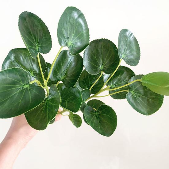Artificial Green Leaves Stem Fake Greenery Leaves Branch Faux Plants Spray for DIY Wedding Bouquet Table Centerpieces Vase Filler Home Indoor Decor