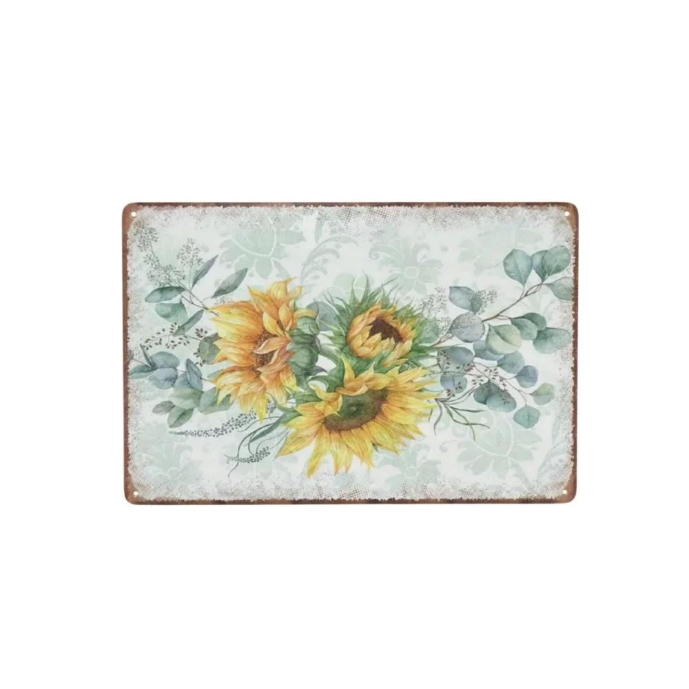 Floral Nature Plants Metal Tin Retro Sign For Kitchen Garden Home Bars Restaurants Cafes and Pubs Art Poster for Wall Dec
