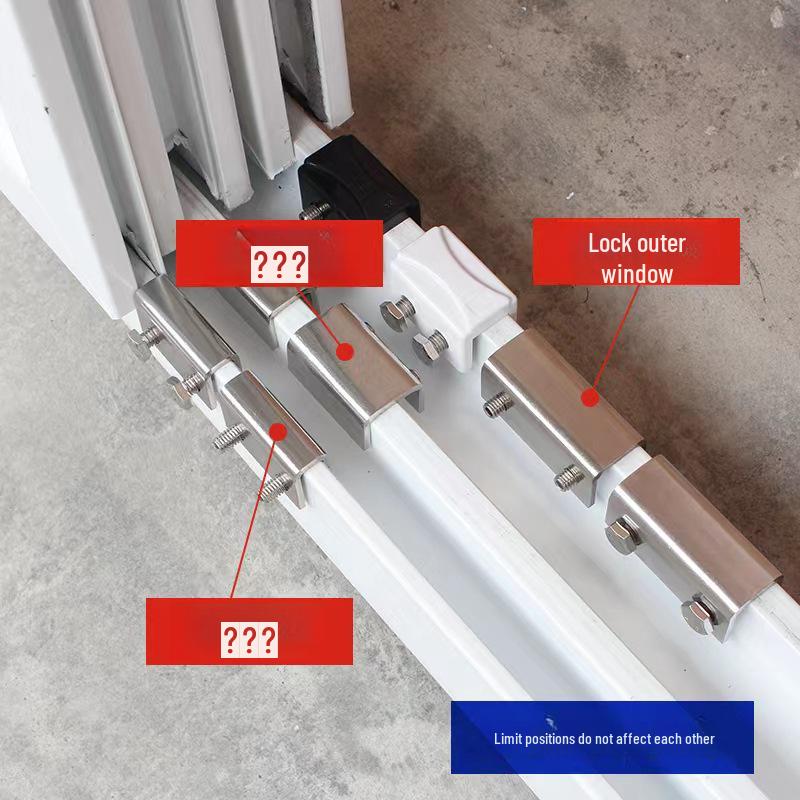 Punch-Free Child Safety Window Lock for Sliding Windows and Doors