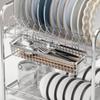 Silver Hanging Cutlery Holder Rust Proof Cutlery Drainer Rack  Kitchen Use