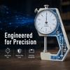 0-20mm Range Thickness Gauge Flat Head Design Flat Head Thickness Gauge  For Leather Measurement