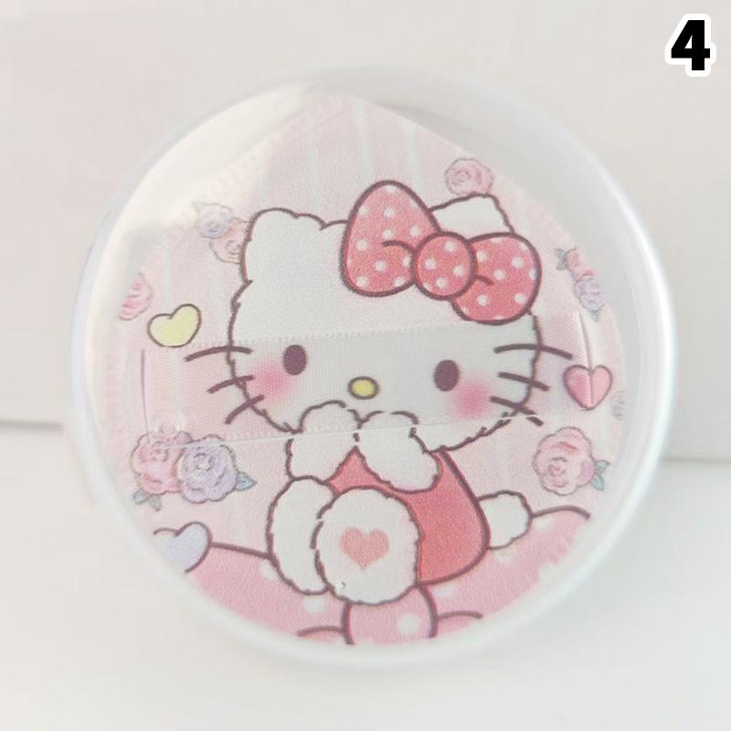 1/5Pcs Cute Kt Cat Soft Triangular Powder Puff Wet And Dry Dual-Use Concealer Makeup Cushion Sanrio Girls Beauty Makeup Tool