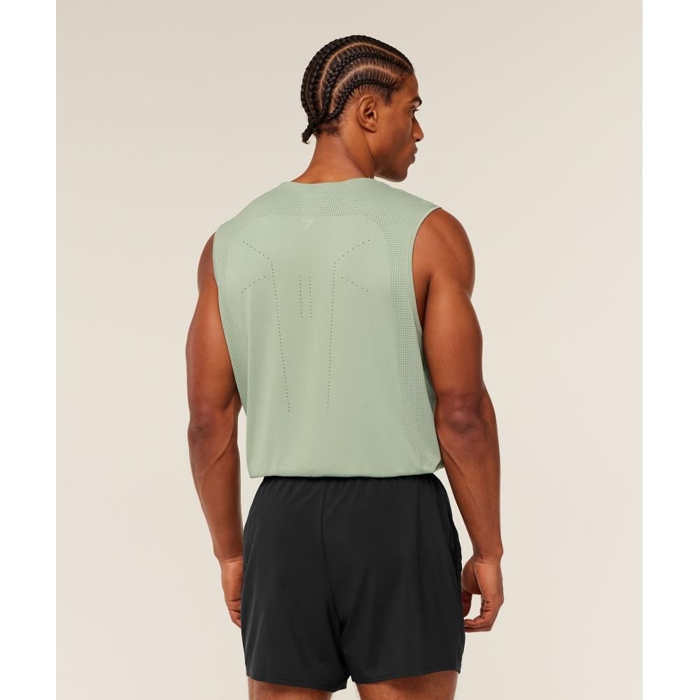 Gymshark Distance Seamless Tank Haze Green A4b5i Eddy