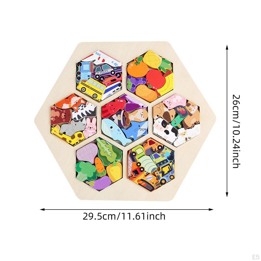 Kids Wooden Puzzle for Cognitive Development And Learning Gift