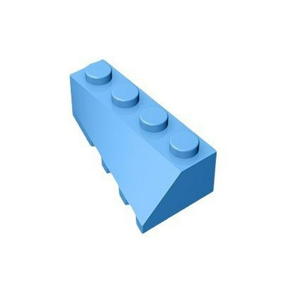Cross-Border MOC-Compatible High 43721 2x4 Slope Wedge Building Block Piece Black